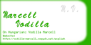 marcell vodilla business card